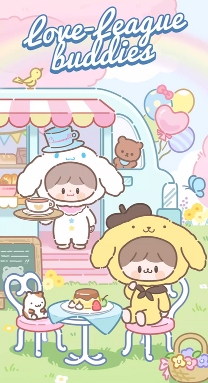 zZoton x Sanrio Character Love League Buddies Vinyl Plush
