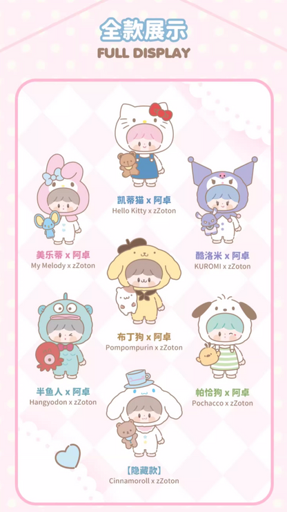 zZoton x Sanrio Character Love League Buddies Vinyl Plush