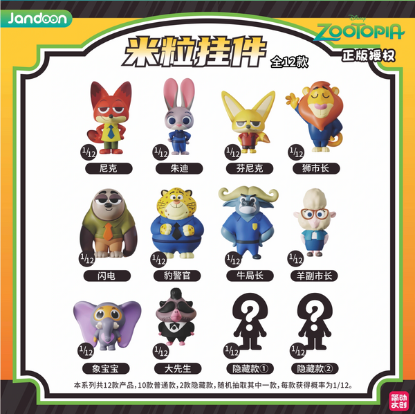 [Pre-Order, Ships Jun 2025] Jandoon x Disney Zootopia Mini Figures
