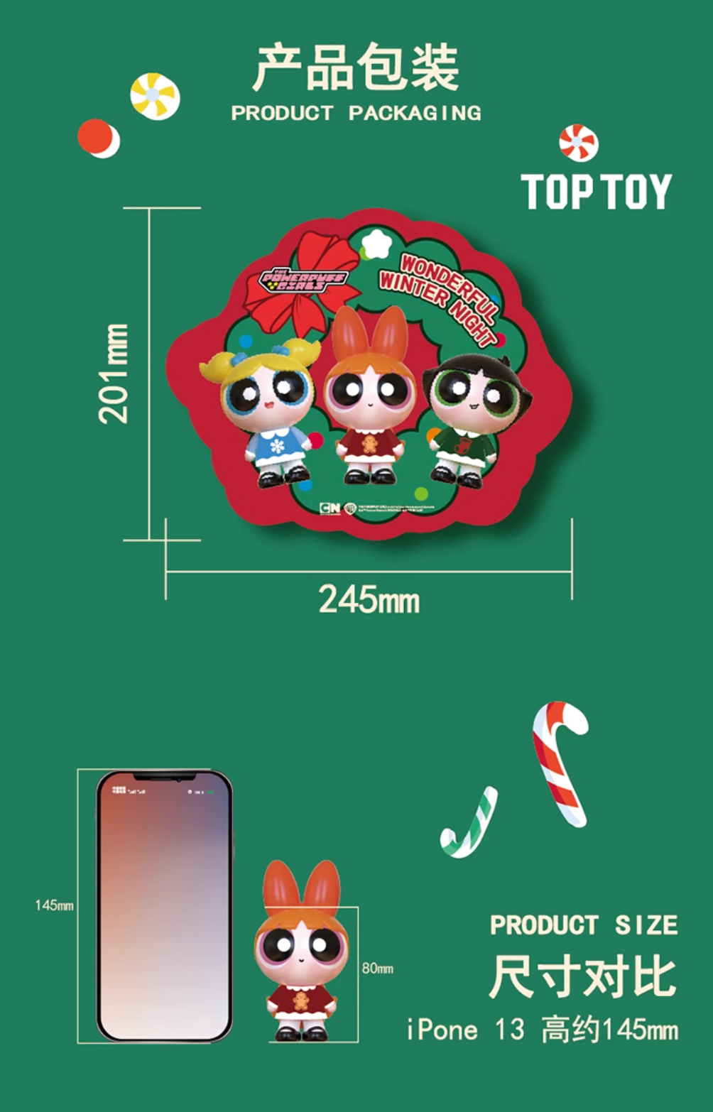 TOPTOY x The Powerpuff Girls Wonderful Winter Night