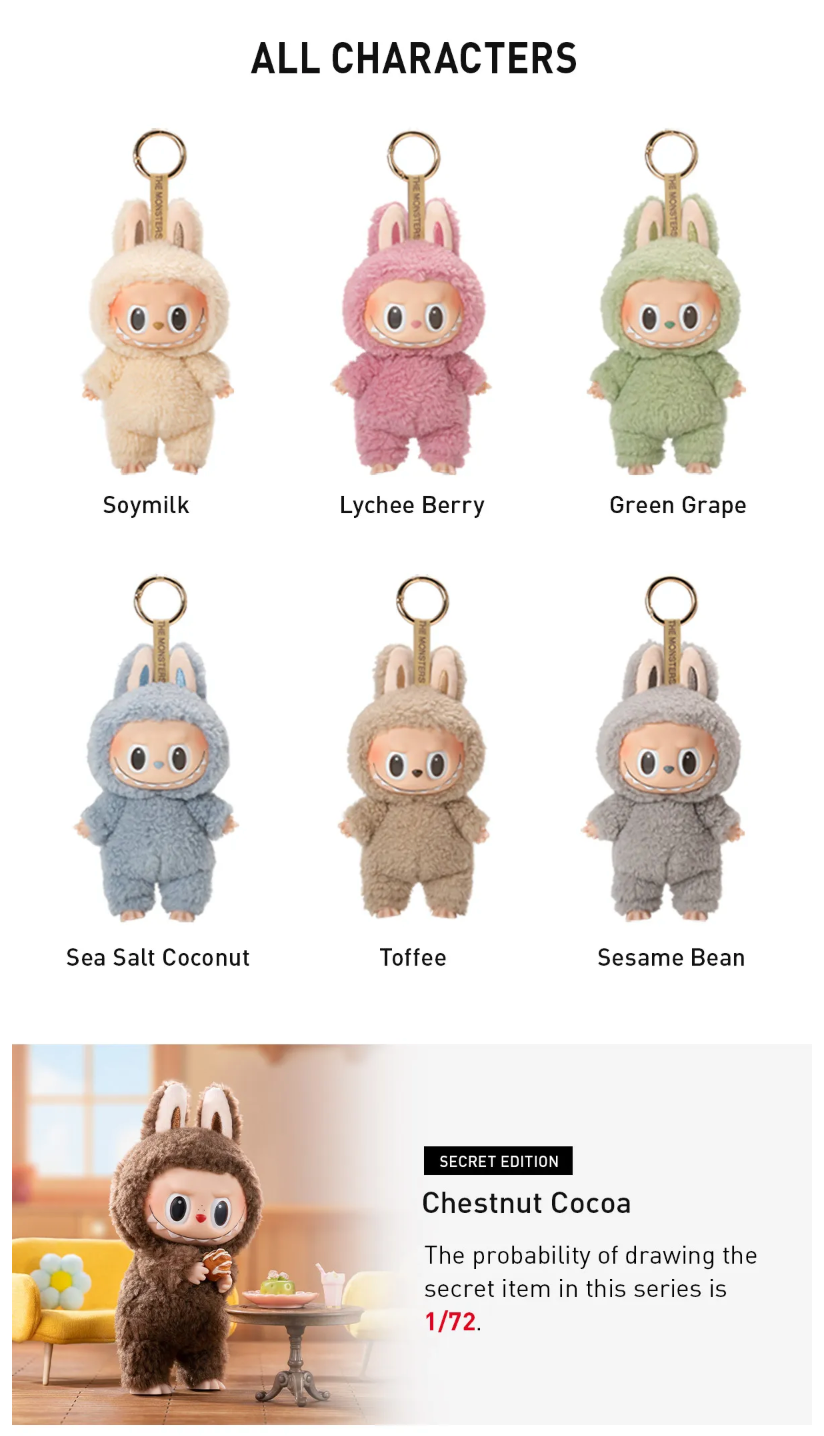 Pop Mart x The Monsters Labubu Exciting Macaron Vinyl Plush