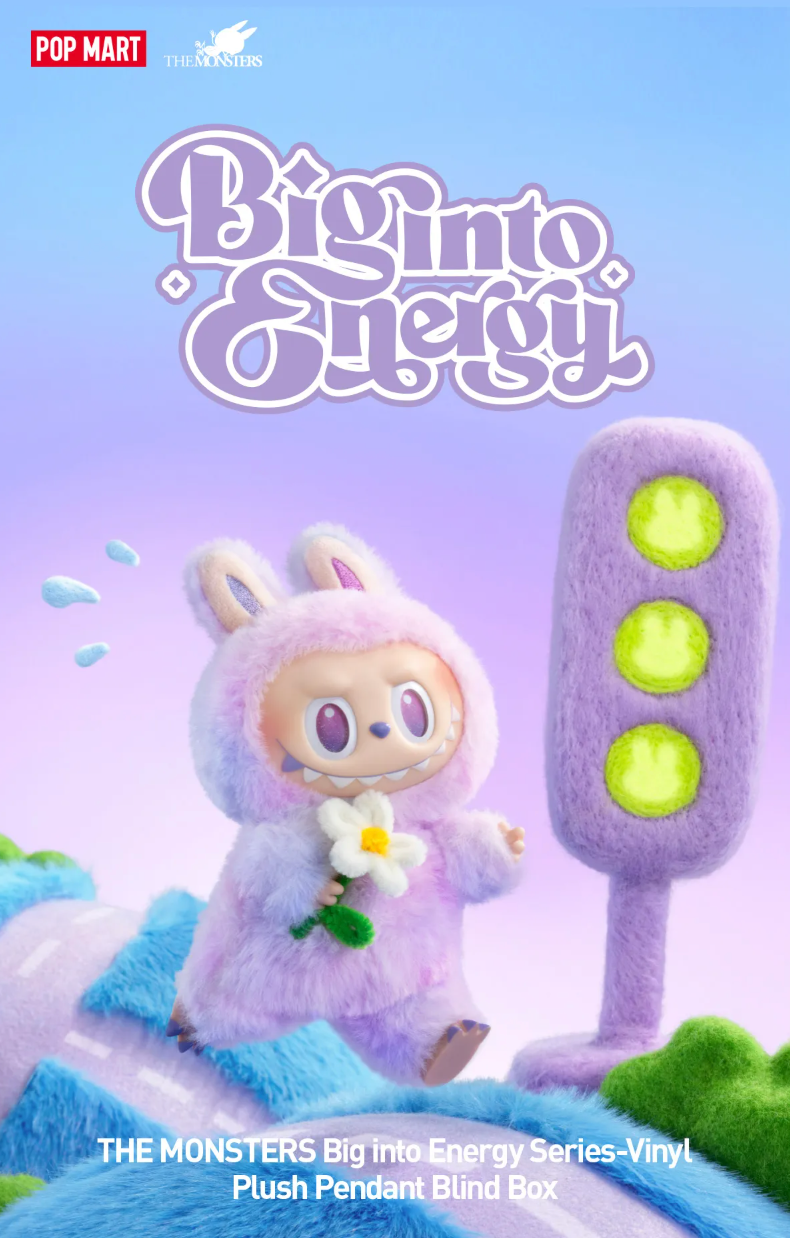 Pop Mart x The Monsters Labubu Big into Energy Vinyl Plush Pop Mart x The Monsters Labubu Big into Energy Vinyl Plush