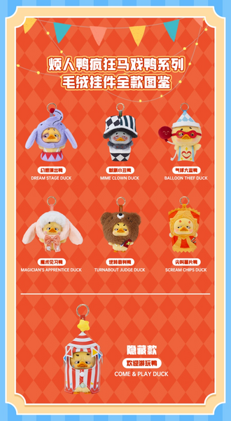 RongCreator 1983 x Upsetduck Crazy Circus Duck Vinyl Plush