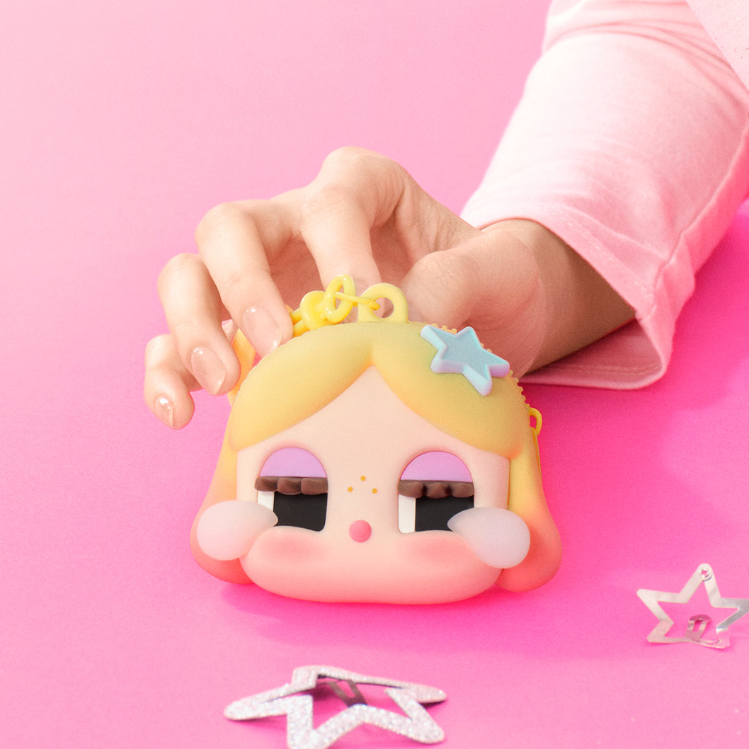 Pop Mart x Crybaby Shiny Shiny Series Earphone Case - Gold