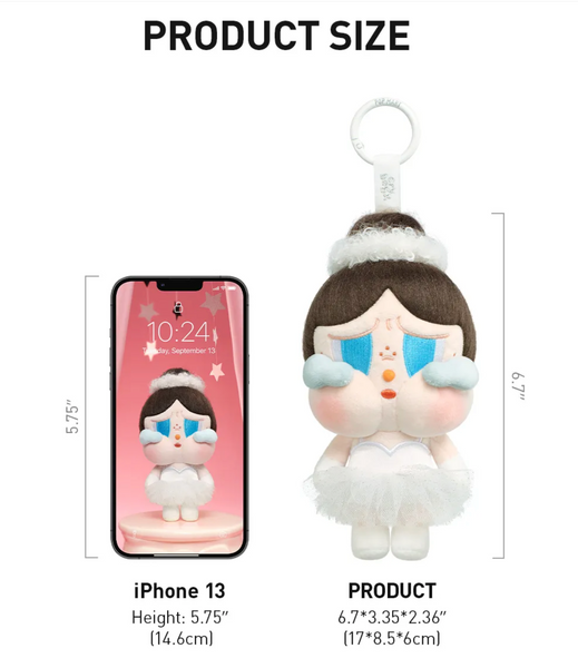 Pop Mart x Crybaby Shiny Shiny Series Plush Pedant Blister Pack