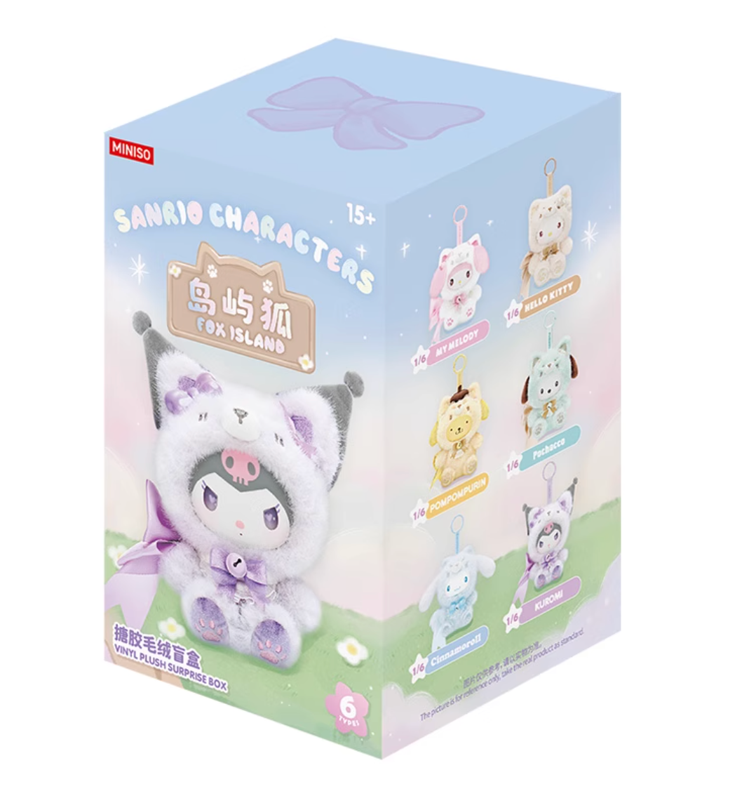 [Pre-Order, Ships Oct 2025] Miniso x Sanrio Characters Fox Island Vinyl Plush