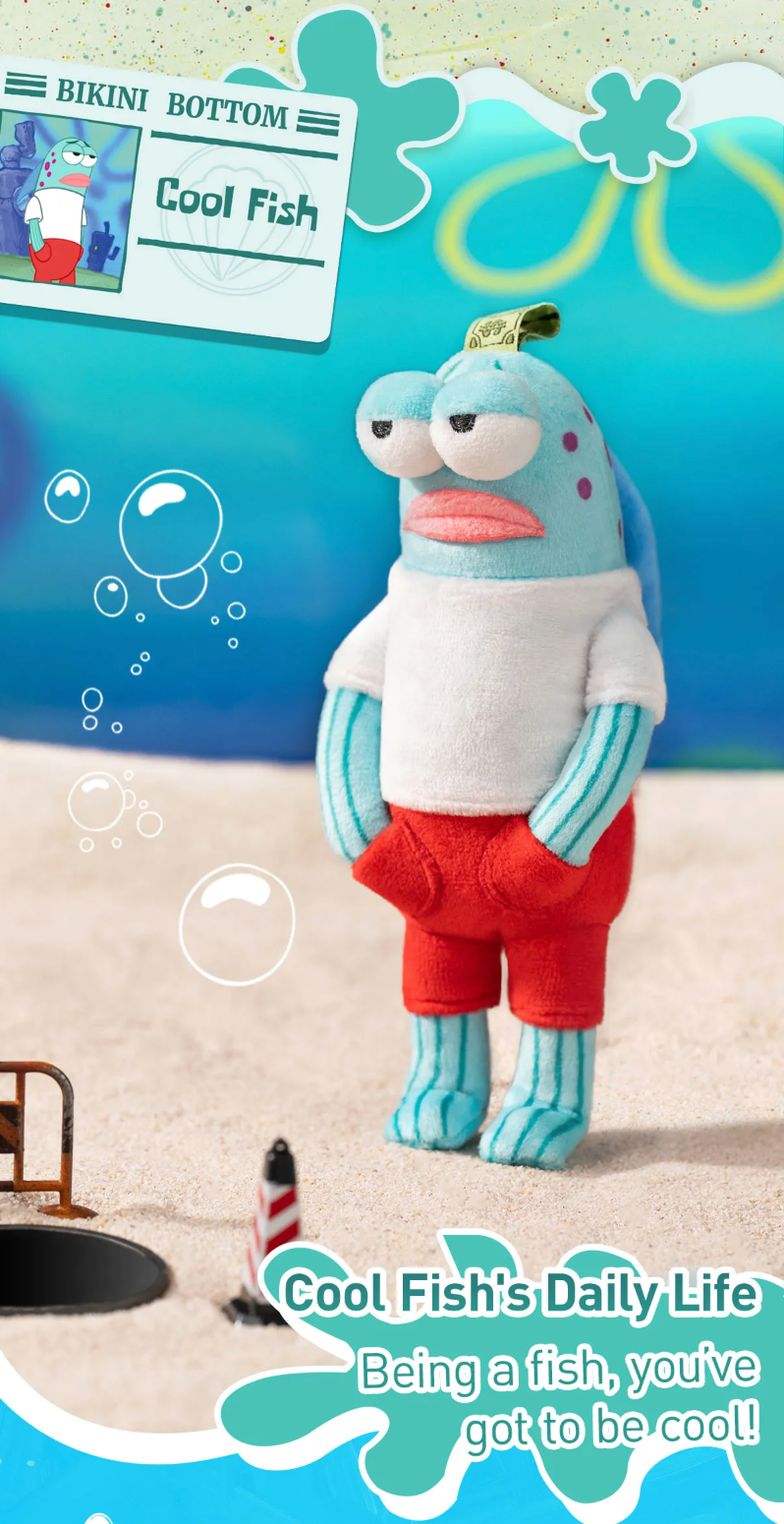 Pop Mart x Gong x SpongeBob SquarePants Bikini Bottom Buddies Series 1 Whimsical Plush