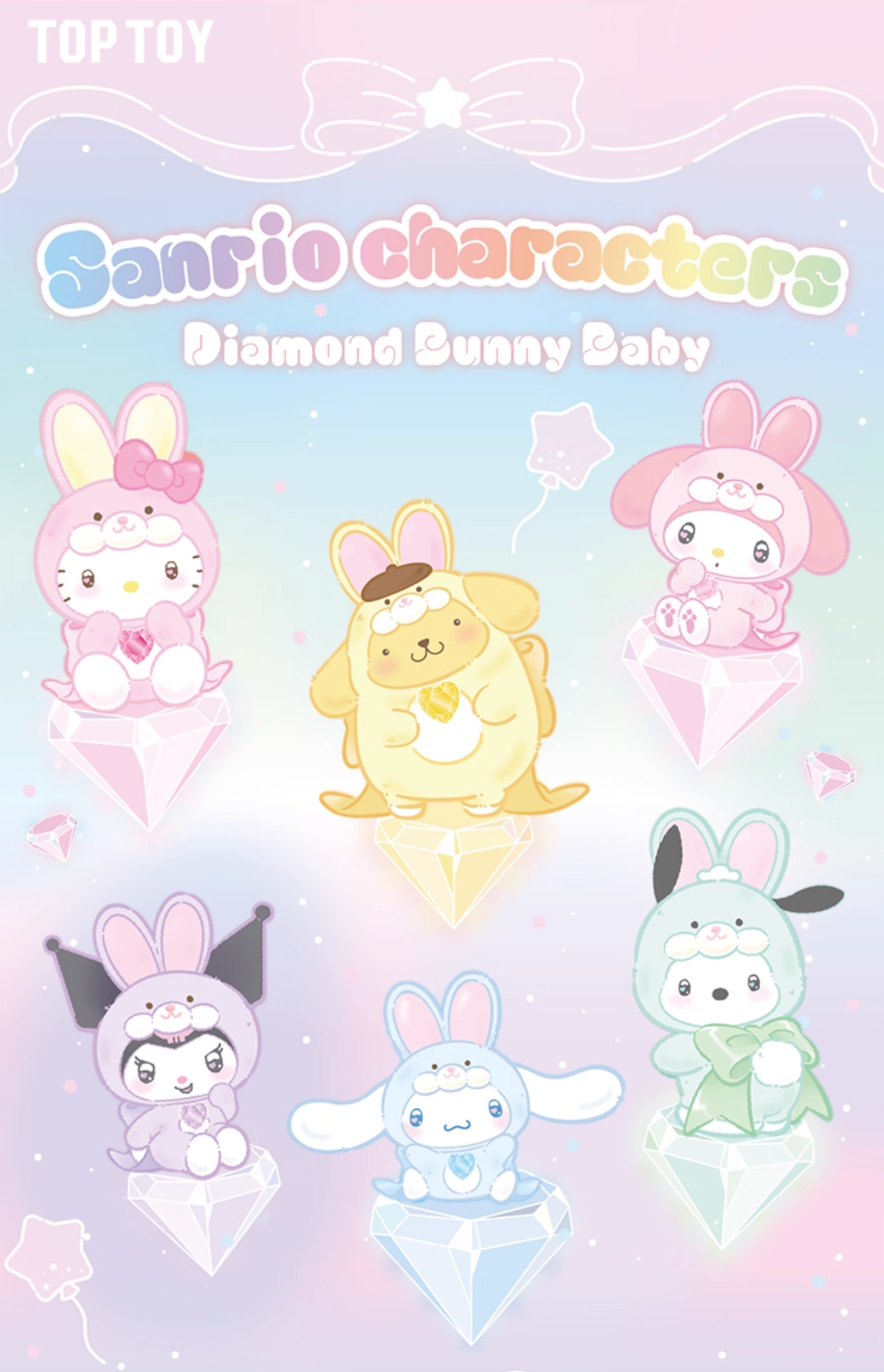 TOPTOY x Sanrio Characters Diamond Bunny Baby Vinyl Plush