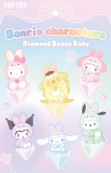 [Pre-Order, Ships Dec 2025] TOPTOY x Sanrio Characters Diamond Bunny Baby Vinyl Plush
