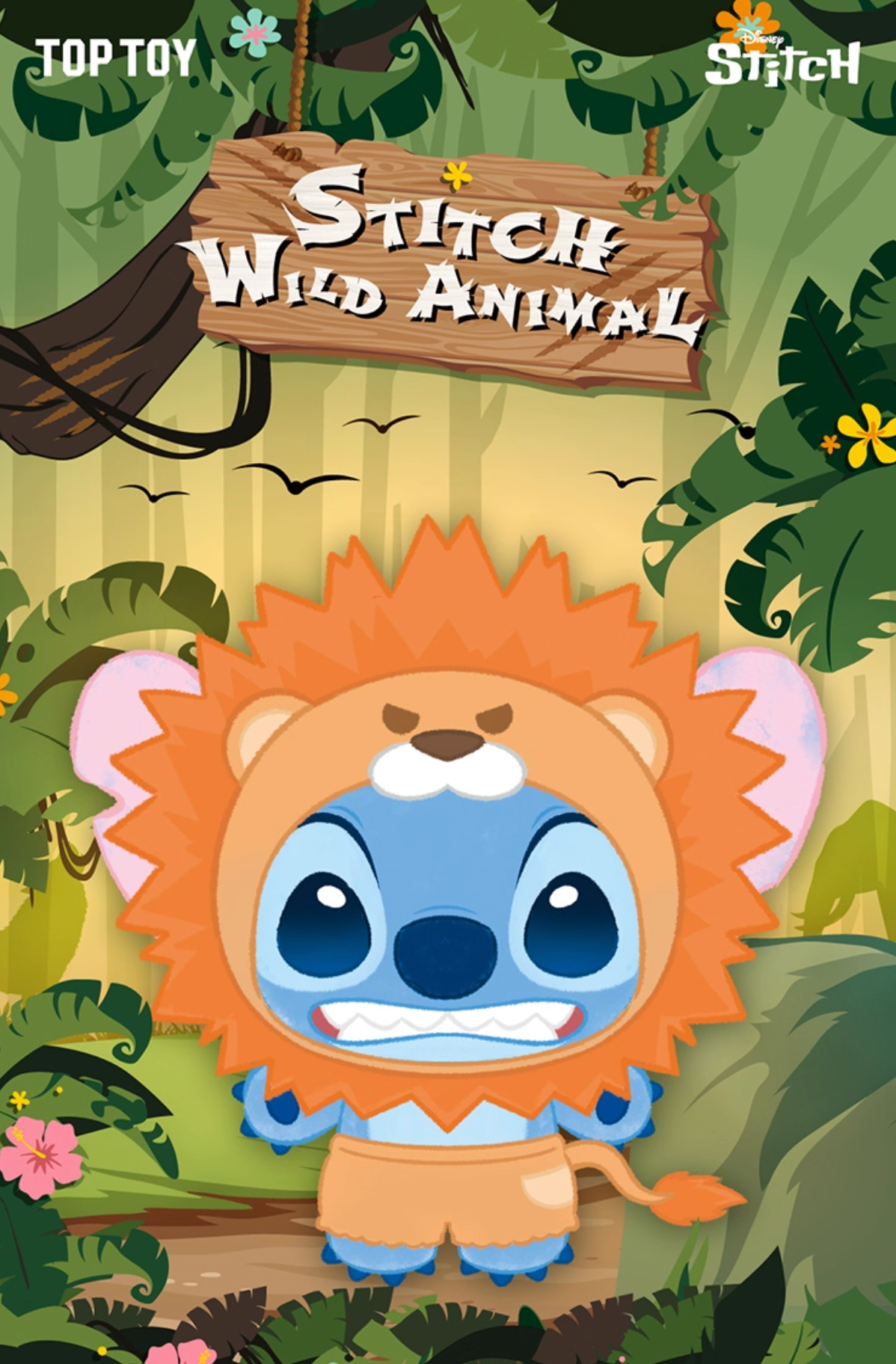 TOPTOY x Disney Stitch Wild Animal Vinyl Plush