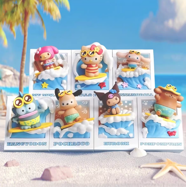 Miniso x Sanrio Characters Summer Surf Fridge Magnet