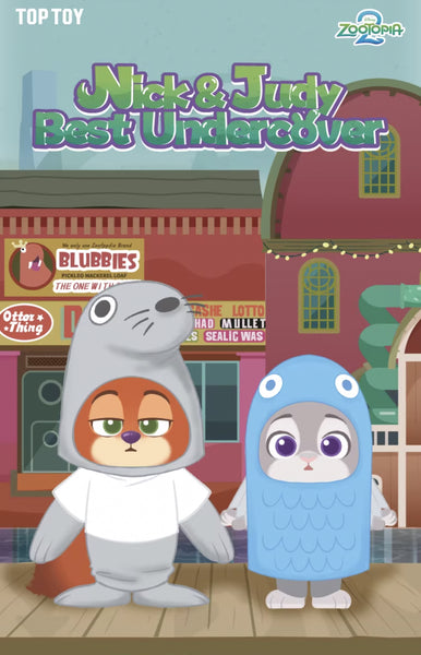 TOPTOY x Disney Zootopia 2 Nick & Judy Best Undercover Vinyl Plush