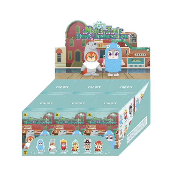 TOPTOY x Disney Zootopia 2 Nick & Judy Best Undercover Vinyl Plush