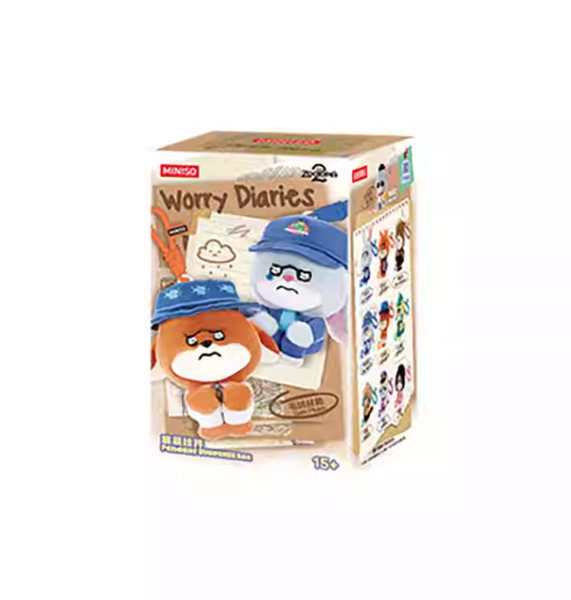 Miniso x Disney Zootopia 2 Worry Diaries Vinyl Plush