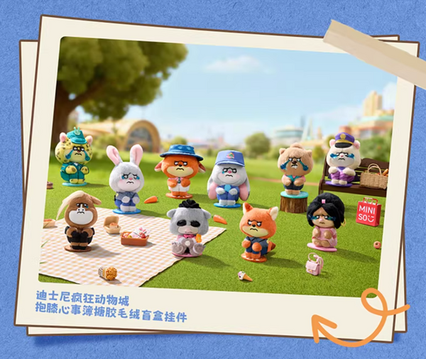 Miniso x Disney Zootopia 2 Worry Diaries Vinyl Plush