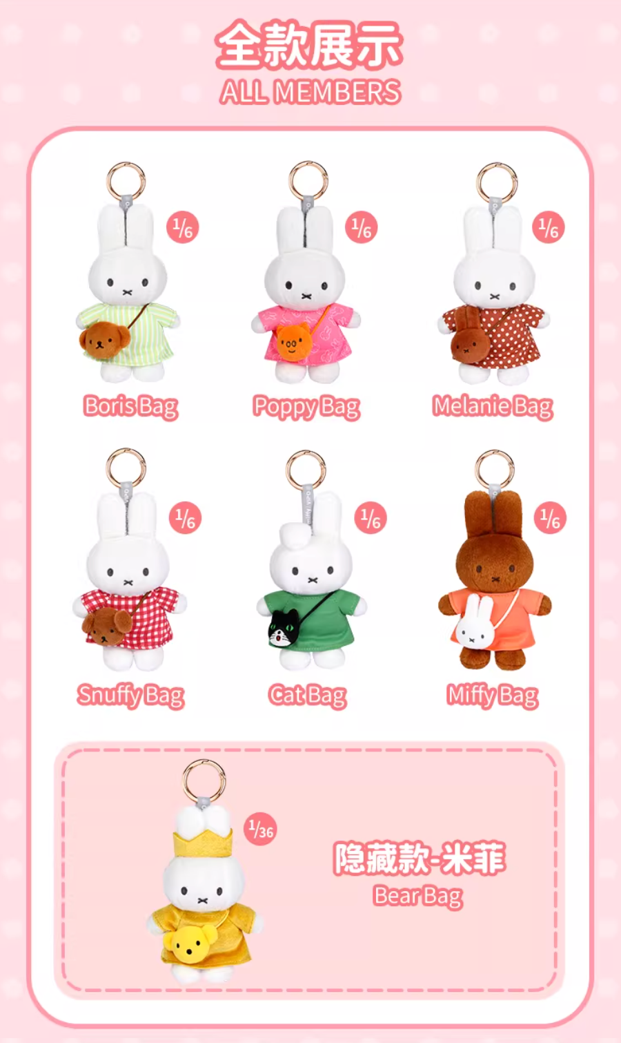 Vipo x Miffy Traveling Series Plush