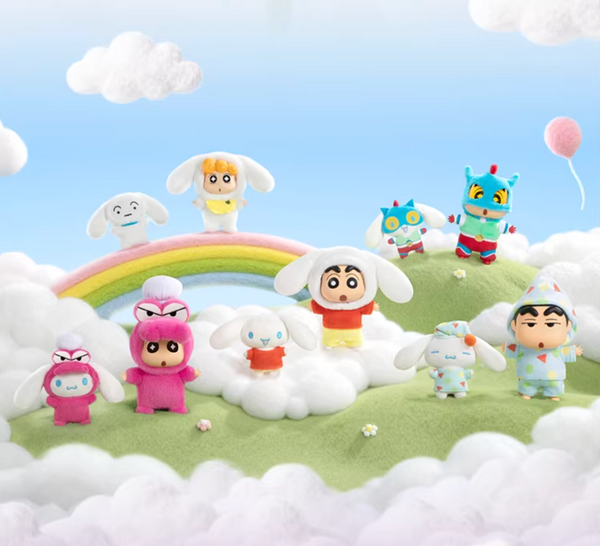 TOPTOY x Sanrio Cinnamoroll x Crayon Shin-Chan Amusement Dreamland Vinyl Plush Set