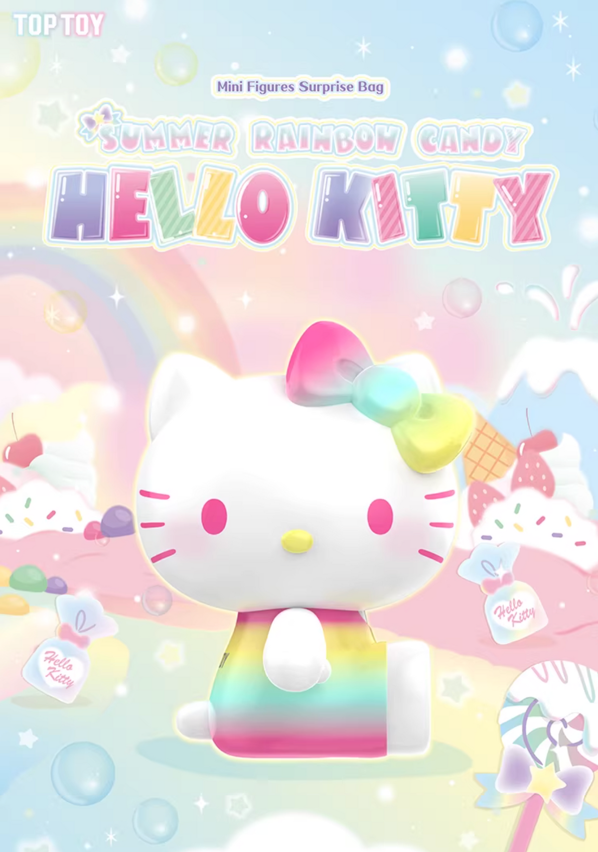 TOPTOY x Sanrio Hello Kitty Summer Rainbow Candy Mini Figures
