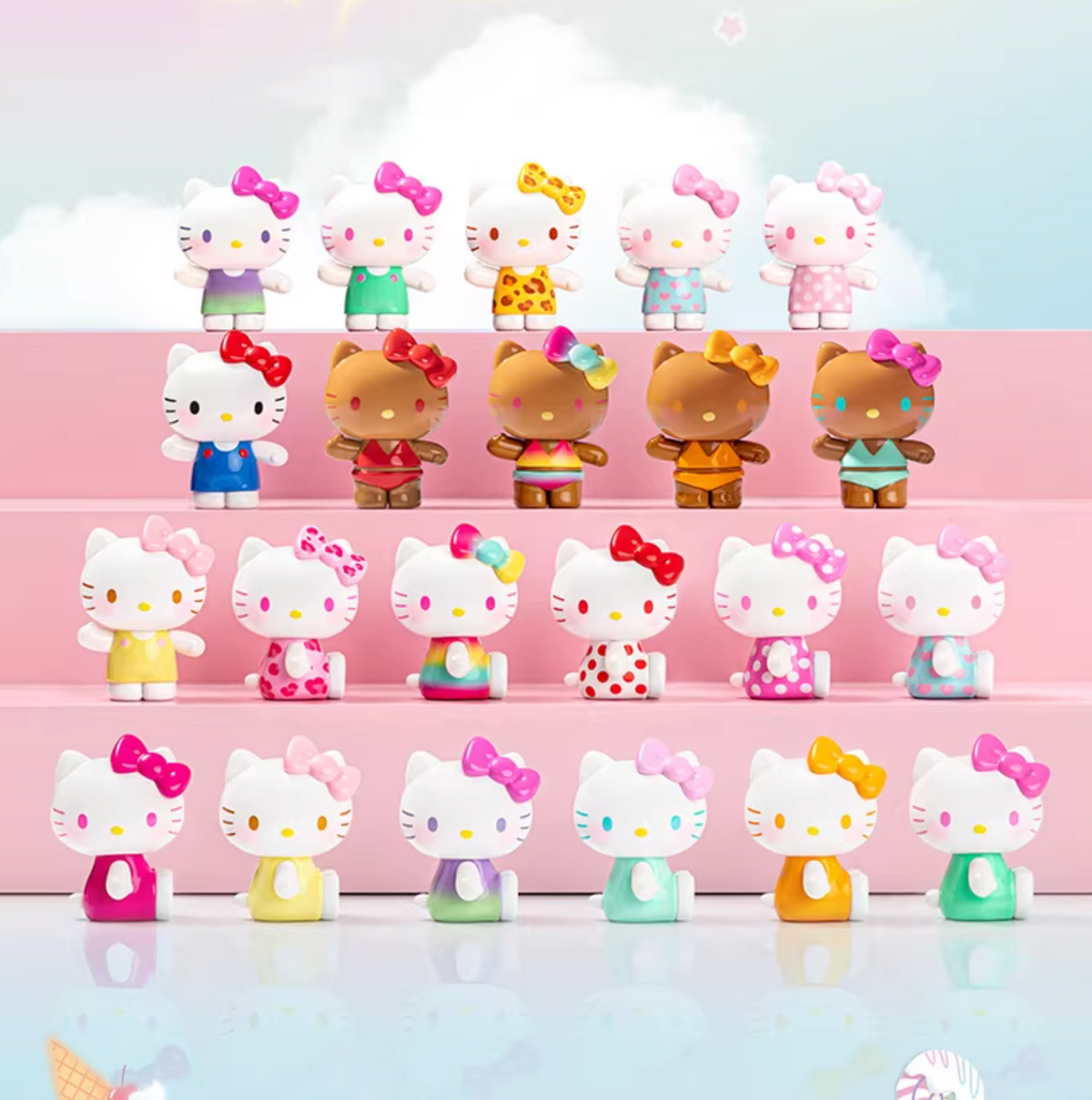 TOPTOY x Sanrio Hello Kitty Summer Rainbow Candy Mini Figures