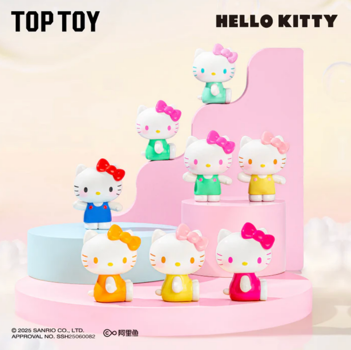 TOPTOY x Sanrio Hello Kitty Summer Rainbow Candy Mini Figures