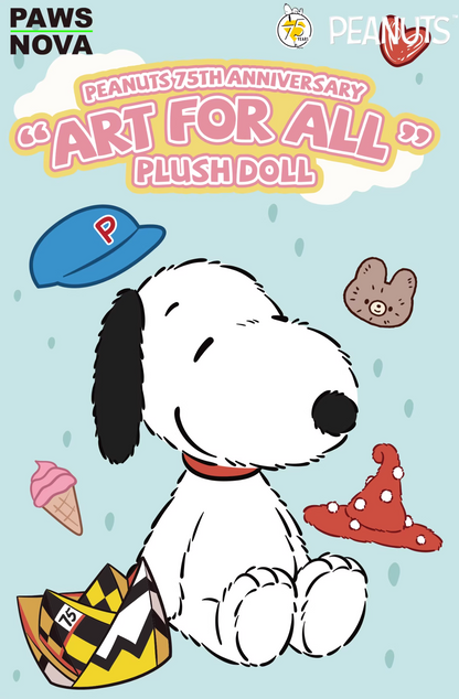 Paws Nova x Peanuts Snoopy 75 Years Anniversary Art For All Series Plush