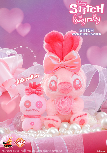Hot Toys x Cosbi x Disney Stitch Lovey Rosey Plush Keychain