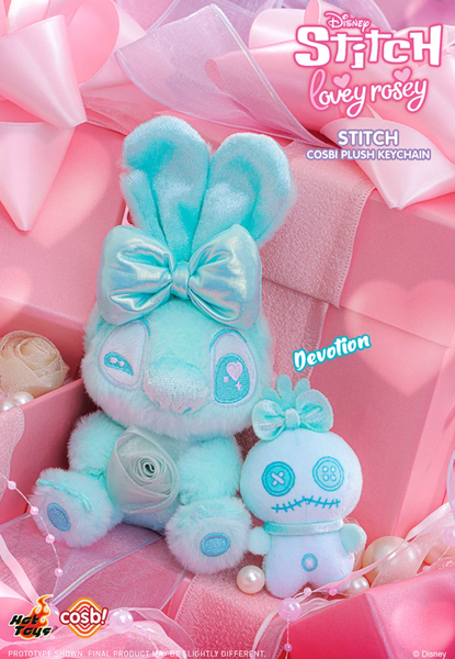 Hot Toys x Cosbi x Disney Stitch Lovey Rosey Plush Keychain