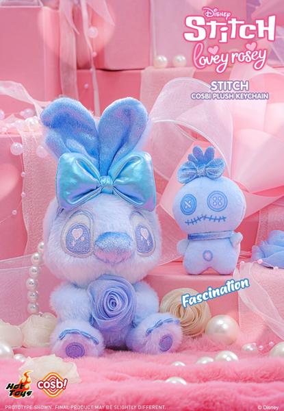 Hot Toys x Cosbi x Disney Stitch Lovey Rosey Plush Keychain