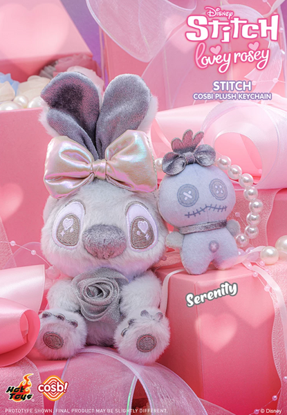 Hot Toys x Cosbi x Disney Stitch Lovey Rosey Plush Keychain