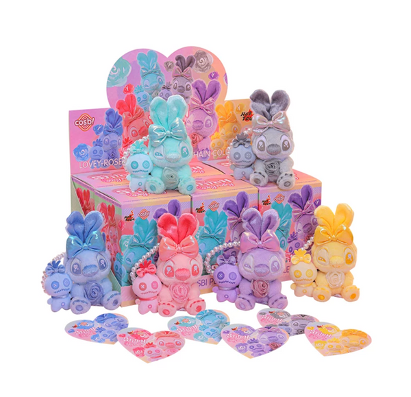 Hot Toys x Cosbi x Disney Stitch Lovey Rosey Plush Keychain