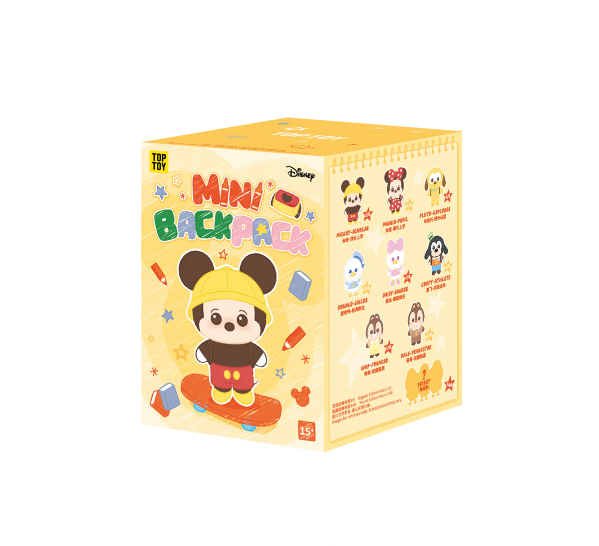 TOPTOY x Disney Mickey Mouse Family Mini Backpack Vinyl Plush