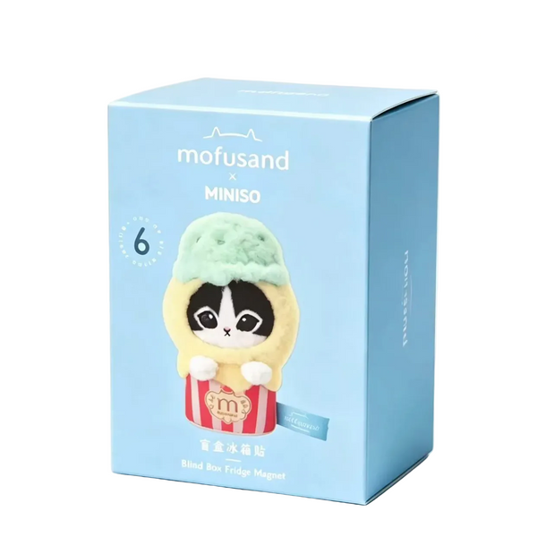 Miniso x Mofusand Kiramekko Ice Cream Magnet
