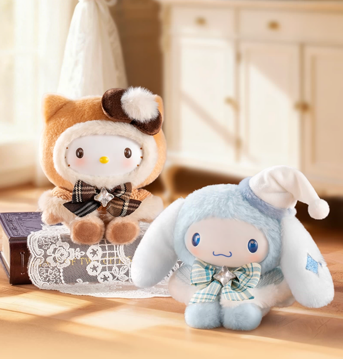 Moetch x Sanrio Characters Fluffy Snuggles Vinyl Plush