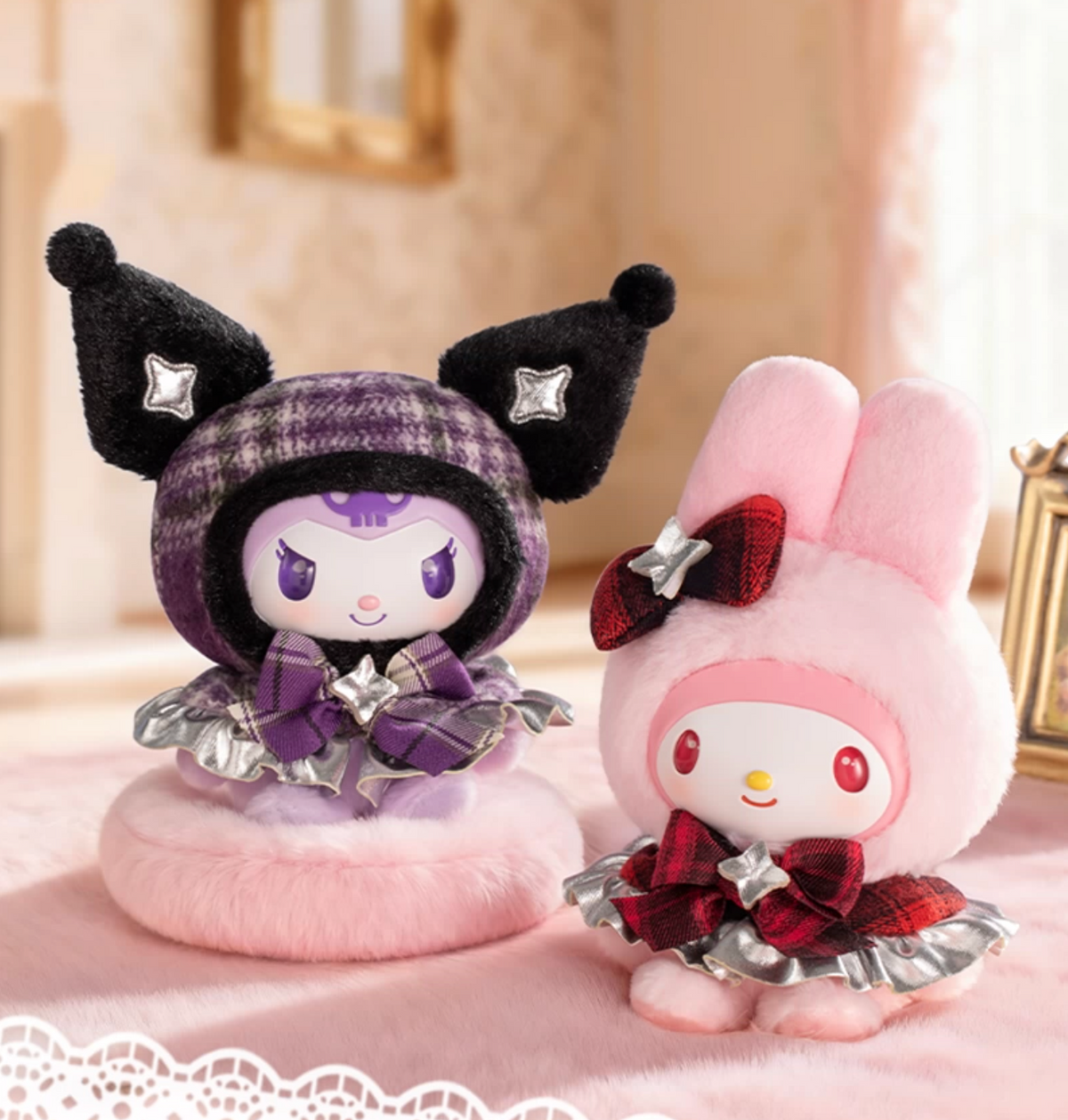 Moetch x Sanrio Characters Fluffy Snuggles Vinyl Plush