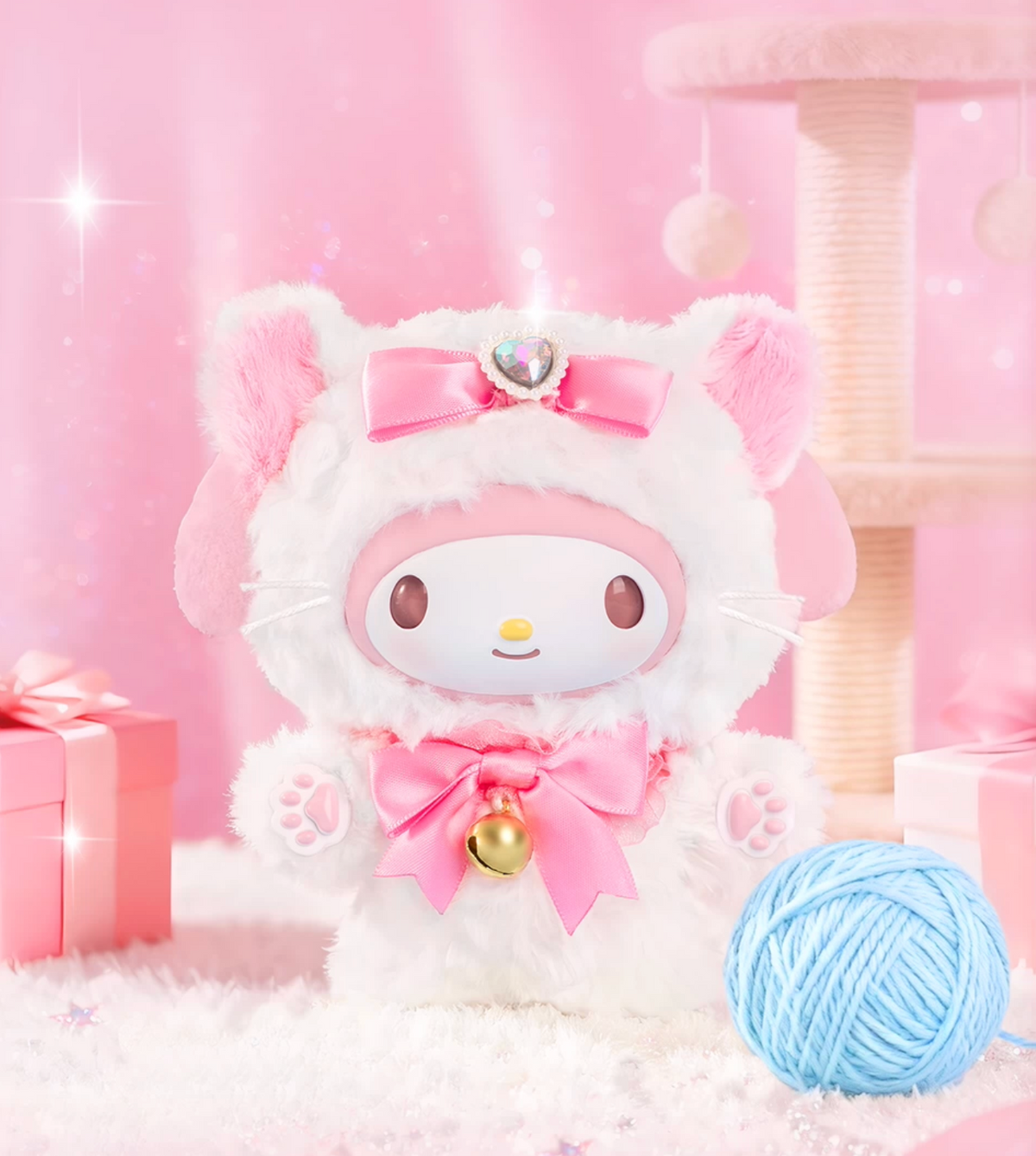 Moetch x Sanrio Characters Shining Meow Vinyl Plush