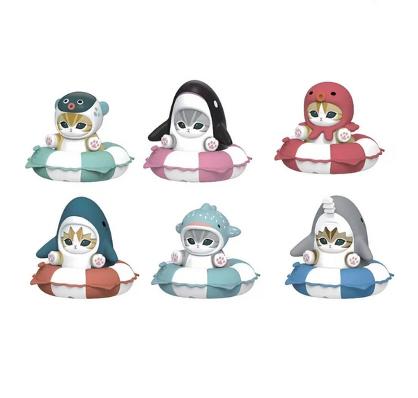 Trendy Sound x Mofusand Swimming Ring Stamp Figure
