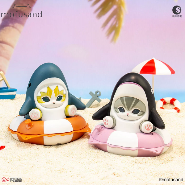 Trendy Sound x Mofusand Swimming Ring Stamp Figure
