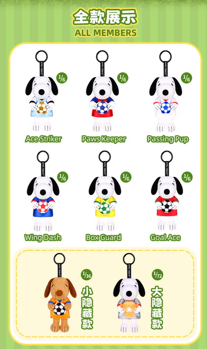 Vipo x Peanuts Snoopy Soccer Series Plush