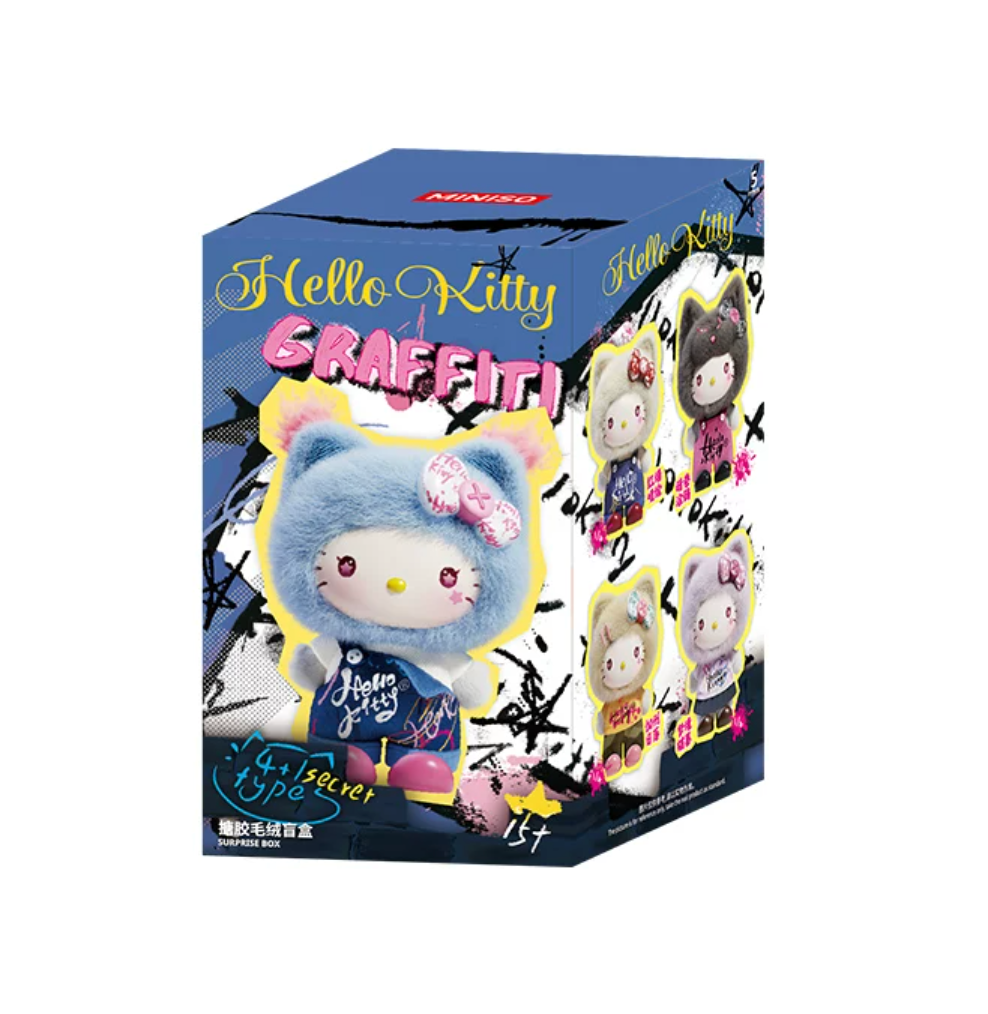 Miniso x Sanrio Hello Kitty Graffiti Vinyl Plush