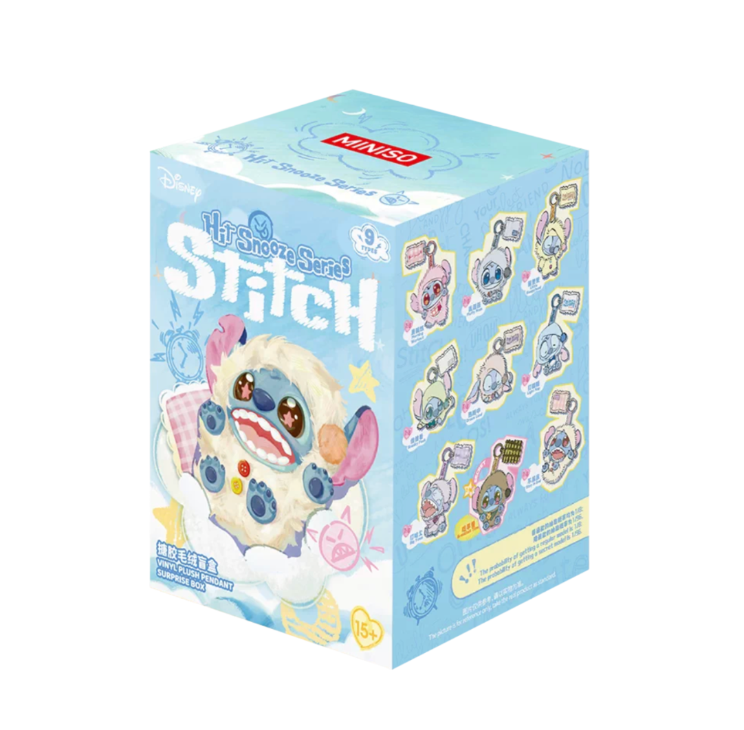 Miniso x Disney Stitch Hit Snooze Series Vinyl Plush