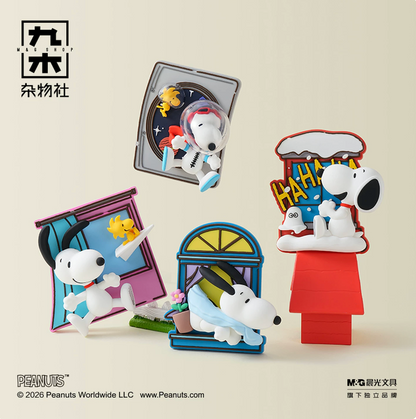 M&G Shop x Peanuts Snoopy Window Story Fridge Magnet
