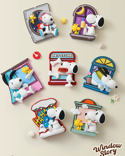 M&G Shop x Peanuts Snoopy Window Story Fridge Magnet