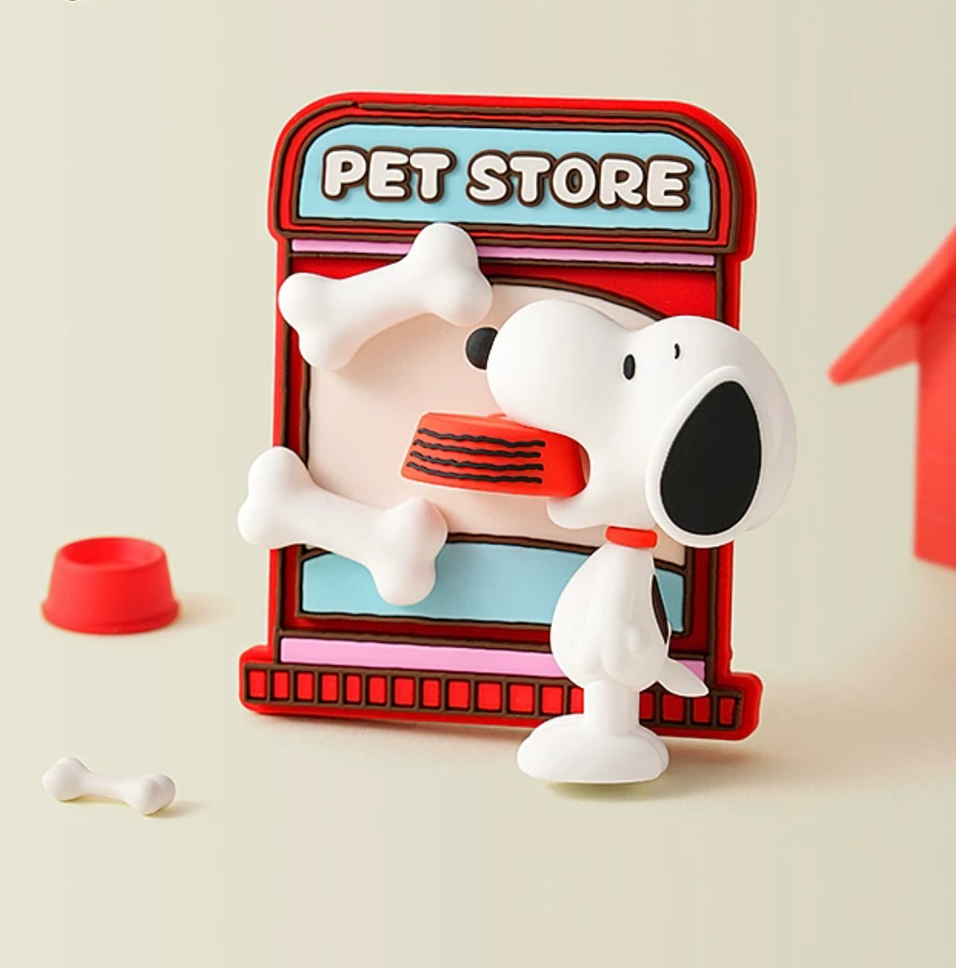 M&G Shop x Peanuts Snoopy Window Story Fridge Magnet