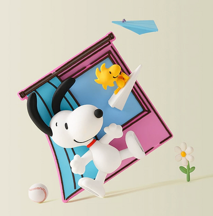 M&G Shop x Peanuts Snoopy Window Story Fridge Magnet