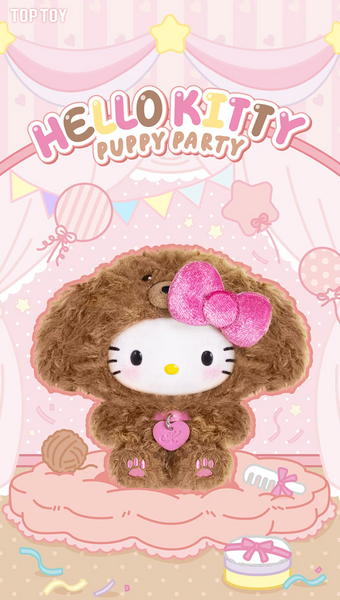 TOPTOY x Sanrio Hello Kitty Puppy Party Vinyl Plush