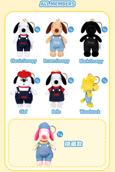 Vipo x Peanuts Snoopy Denim Series Plush