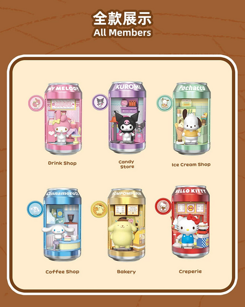 Trendy Sound x Sanrio Characters Canned Soda Shop Building Block