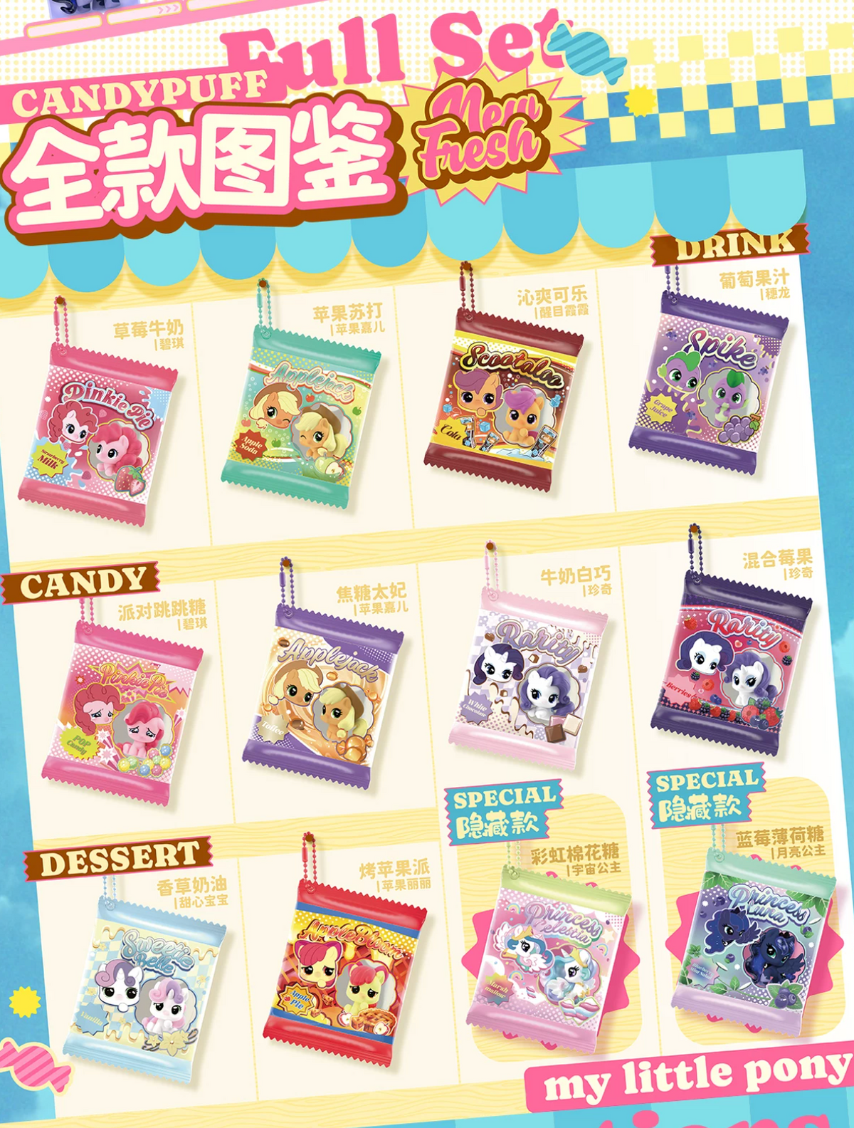 Kayou x My Little Pony Candy Puff Series Mini Figure