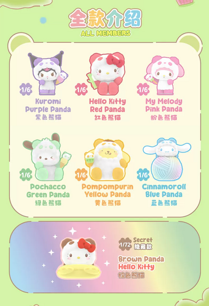 TOPTOY x Sanrio Characters Colorful Panda Series Figure