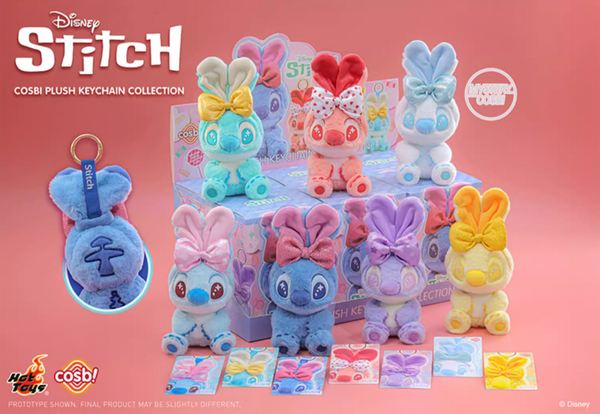 [Pre-Order, Ships Late Jun 2025] Hot Toys x Cosbi Disney Stitch Plush Keychain
